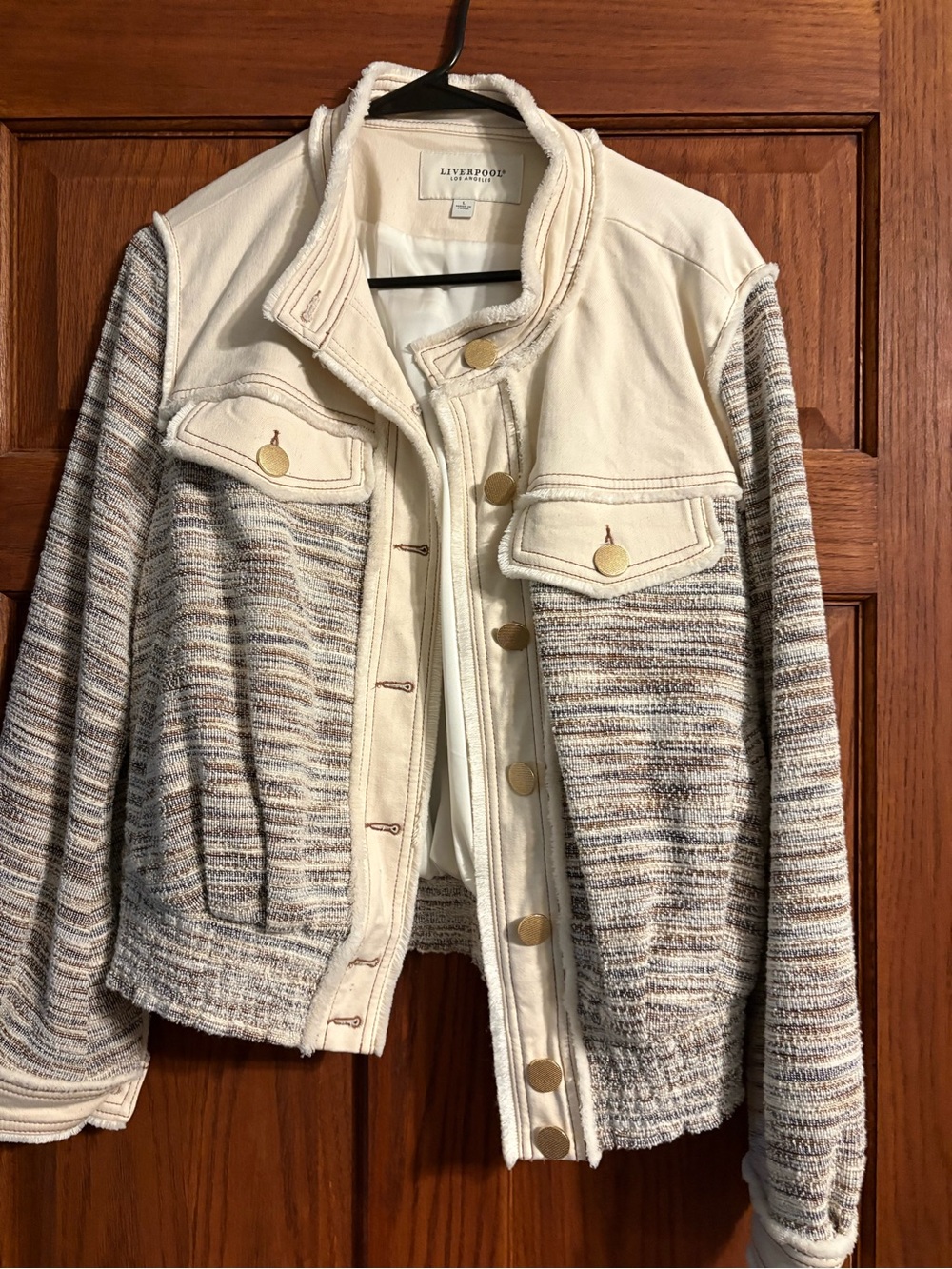 Liverpool Cream & Multicolor Tweed Jacket